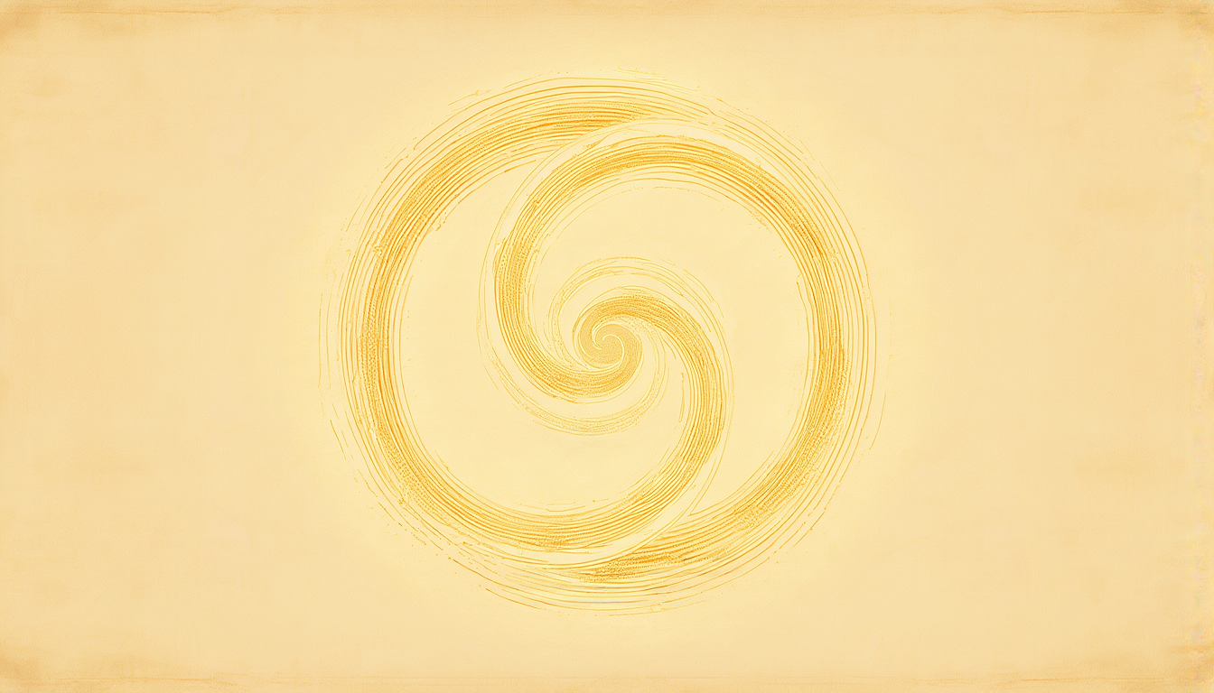 Two interlocking golden spirals, mirror images of each other